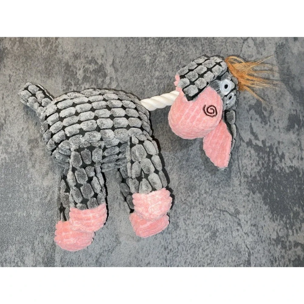 Dog Chew toy Donkey - squeaker- rope- teeth cleaning